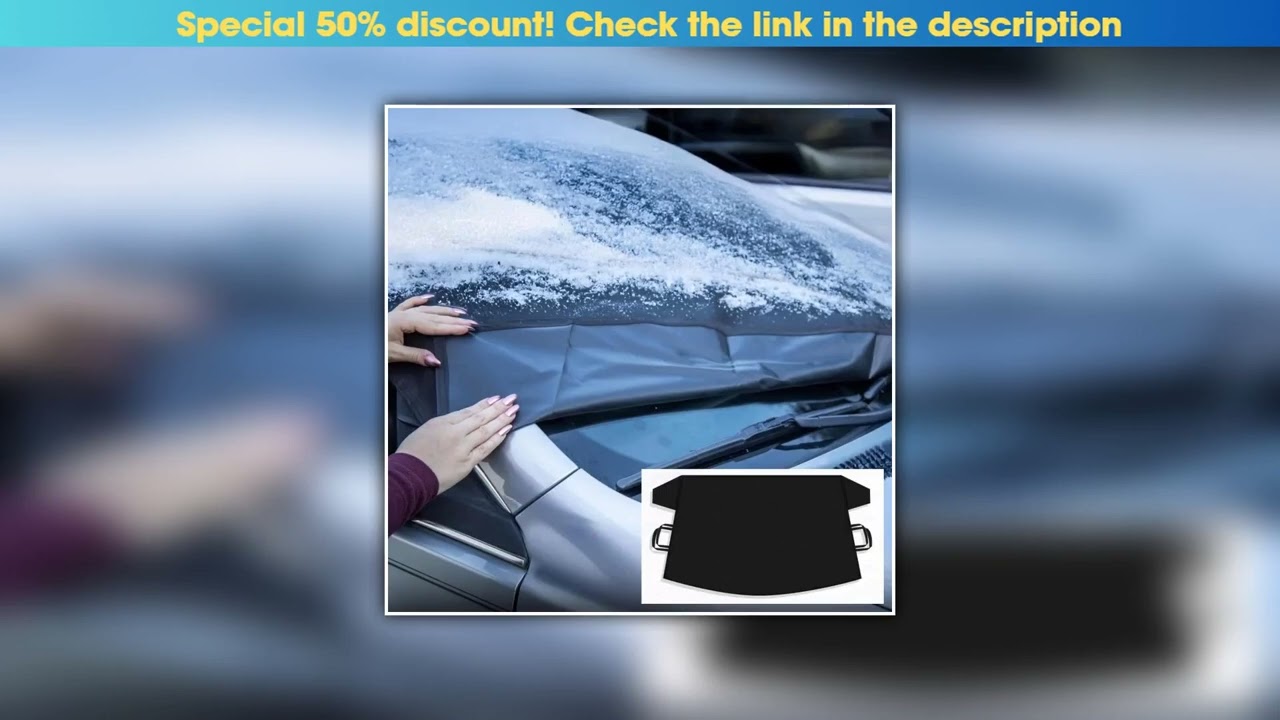 Must Buy Universal Thicken Windscreen Cover For Van Camper Motorhome Winter Frost Ice Shield Snow D