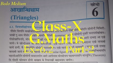 Class-X (Bodo) General Maths Ex-6.2 (Part-2)