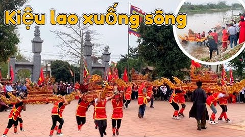 Bất Ngờ Kiệu Lao Xuống Sông Tại Lễ Hội Làng Bình Hải Rước Kiệu Hồi Loan Và Hoá Thuyền Rồng