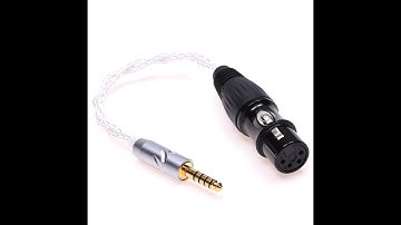 16 Cores 4.4mm Male to 4-Pin XLR Female Balanced Headphone Audio Adapter Cable 4.4MM to XLR