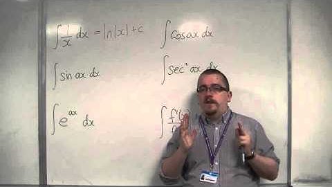 OCR MEI Core 3 7.02 Standard Integrals you NEED TO KNOW