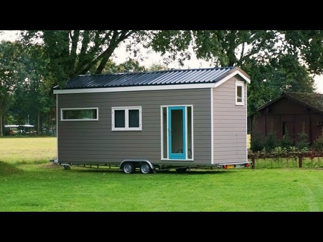 piepklein paleisje wieltjes! bouwt eigen Tiny House - YouTube