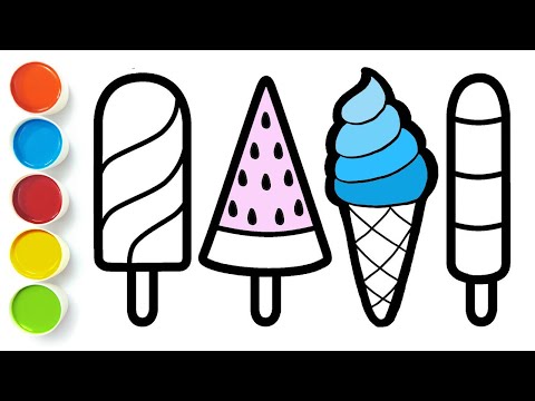Strawberry Ice Cream Drawing - HelloArtsy