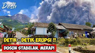 THE MOMENT WHEN THE MERAPI VOLCANO IN INDONESIA ERUPTED GREATLY TODAY - Indonesian Village Story