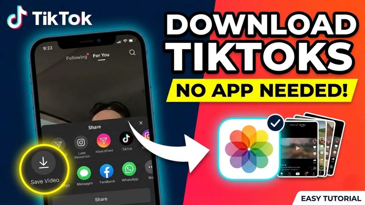 Save TikTok Videos to Your Phone Without Third-Party Apps
