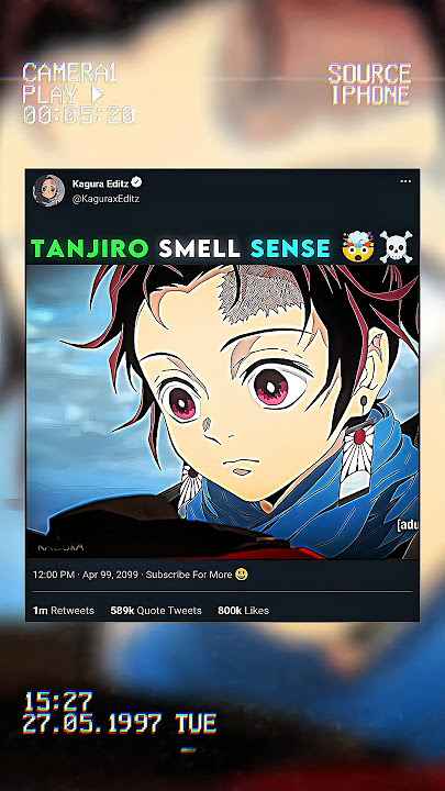 Tanjiro Smell Sense 🤯☠️