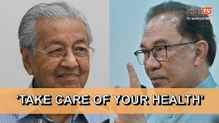 Anwar refrains from tit-for-tat, tells Dr M to take care of his health
