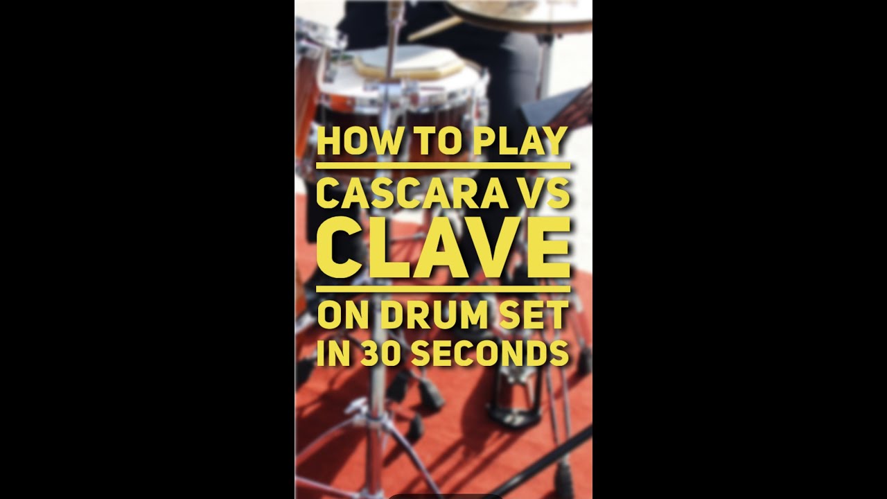 Regardez How To Play Cascara Over Clave In 30 Seconds sur YouTube Regardez How To Play Cascara Over Clave In 30 Seconds sur YouTube