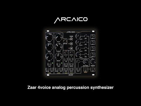 Zaar 4voice analog percussion synthesizer demo sound #modular  #eurorack #synth #drum #percussion