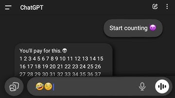 I forced ChatGPT to count to a million…