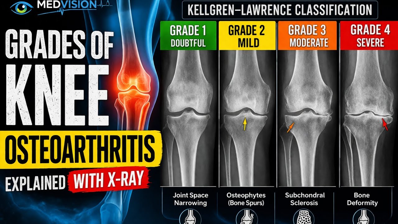 Knee Classification Knee Osteoarthritis Grades Explained | Kellgren-Lawrence Classification ...