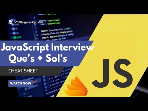 JavaScript Interview Hacks: Cheat Sheet for Instant Success | Last minute | MNC interview que 2025