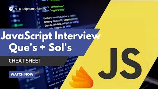 JavaScript Interview Hacks: Cheat Sheet for Instant Success | Last minute | MNC interview que 2025