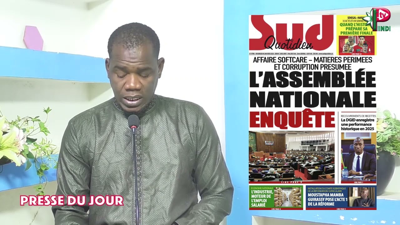 REVUE DES TITRE DU VENDREDI 16 JANVIER 2026