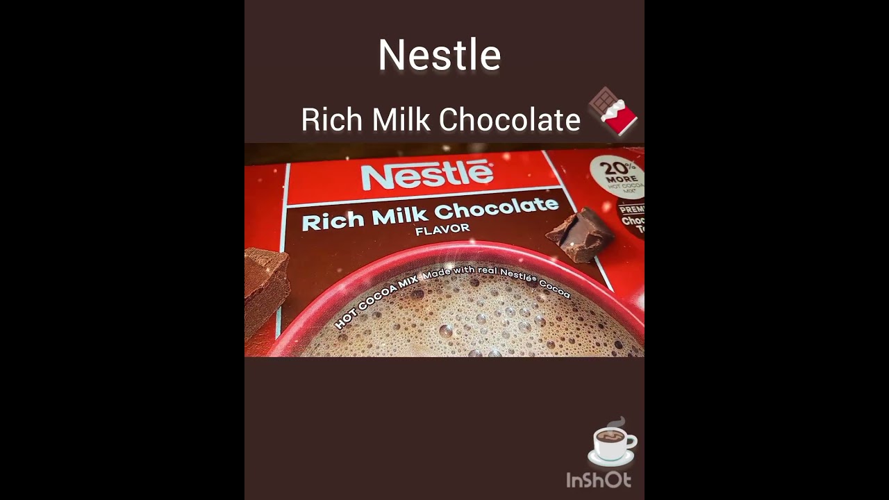 Nestle Rich Milk Chocolate ❤️🤎☕❄️ 