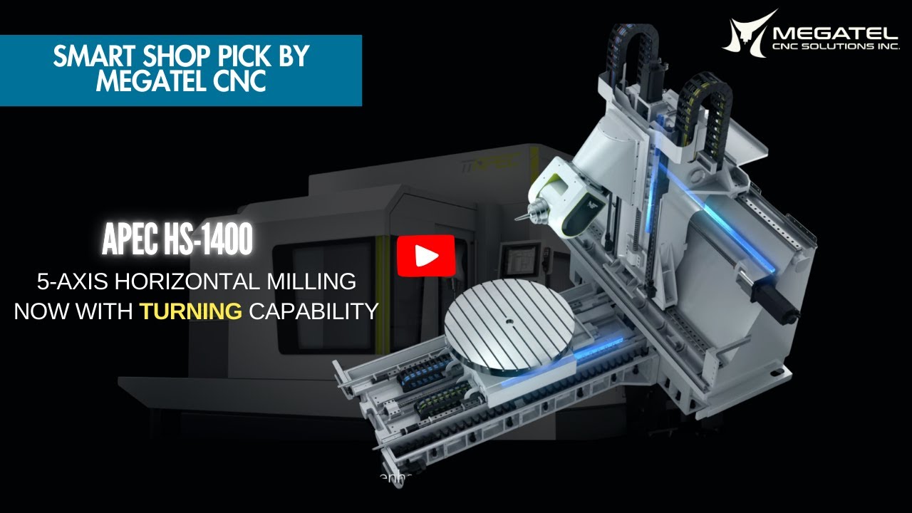 NEW APEC HS-1400T | 5-Axis Horizontal Milling Center with Turning ...