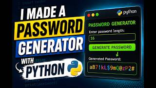 I made a Password Generator With Python