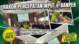 RAKOR PERCEPATAN INPUT e-BANPER KEGIATAN DITJEN PSP