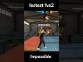 👿💀Fastest 1vs2 😱 in free fire 😱👿#freefire #shorts #freefireshorts