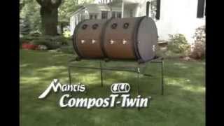 Mantis® ComposT-Twin Two Bin Rotating Composter Makes Composting Easier