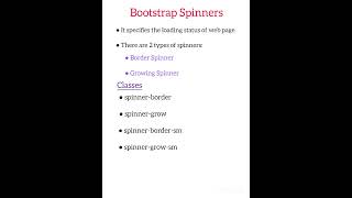 Bootstrap Spinners #bootstrapspinners #spinners #bootstrap #html #css #javascript #spinner #html5