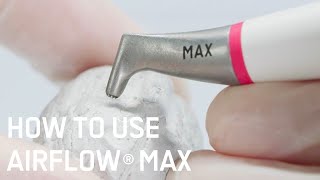 How to use the AIRFLOW® MAX with the new training tool