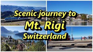 Scenic journey to Mt. Rigi, Switzerland using the Swiss Travel Pass 🇨🇭