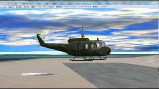 FMS フライトシュミレーター UH-1D 001-アイランド1.flv