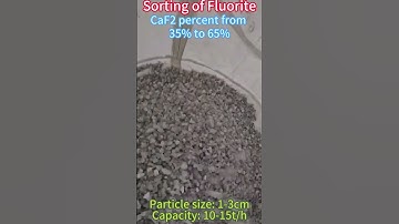 Sorting of Fluorite #machine #mining #colorsorting #fluorite #ore