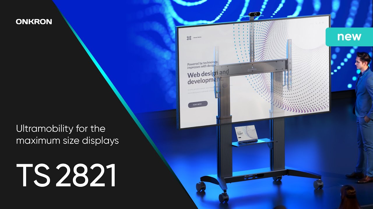 Mobile TV stand for TVs 70