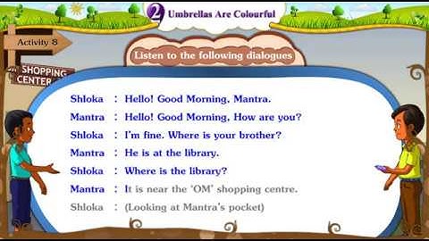 STD 5th English | Unit 2 Activity 8 | Story with Text only