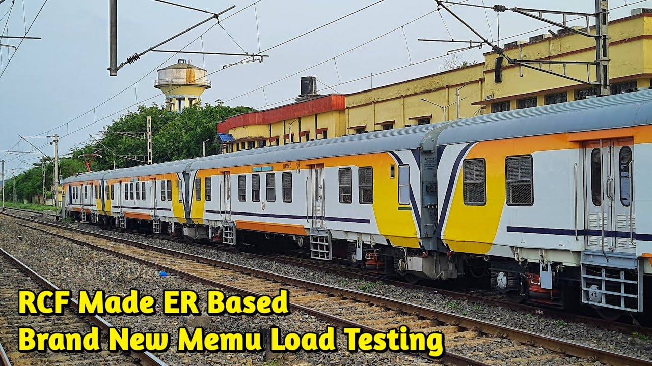 Brand New RCF Made Memu Load Testing | Dankuni - Barddhaman | Parallel Race - INDIAN RAILWAYS