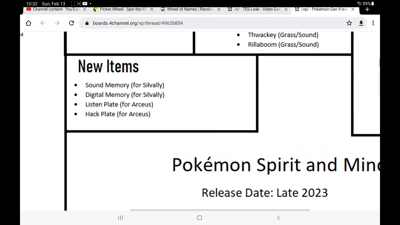pokemon gen 9 leaks