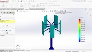 CAD Simulation of Vertical Axis Wind Turbine using Solidworks