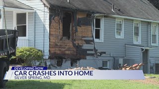 14 displaced after SUV crashed into Silver Spring home; driver hurt