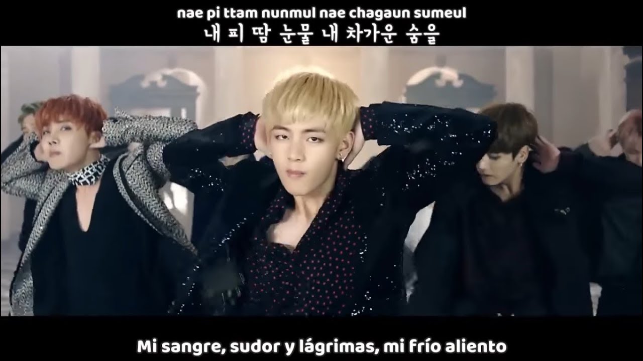 Letra En Español De Blood Sweat And Tears Bts