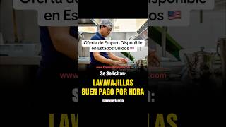 Lavavajillas en Restaurante #jobs #trabajo #job #usa #usajobs #worker #restaurant #dishwasher #work