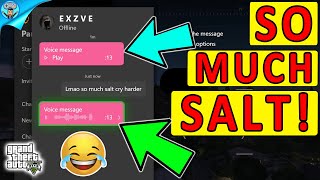 Salty Tryhard threatens to HACK my account - GTA 5 Online