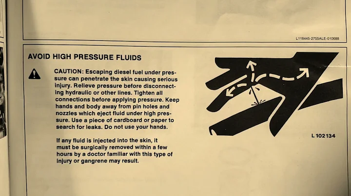 Finding diesel or hydraulic fuel leaks-IMPORTANT-...  THIS 1st!!!  John Deere 3155