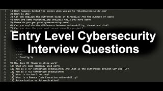 Famous Nailing your First Cybersecurity Interview! (Junior Level) Wealth