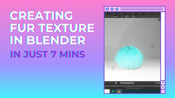 Creating fur texture in Blender/For Beginners /Pom Pom/Fluff ball/#Blender