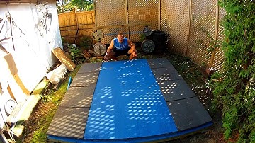 Homemade Backyard Olympic Weightlifting Platform (GoPro Canada)