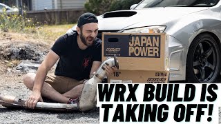 The Subaru WRX Hatch Gets JDM Wheels + New Downpipe!