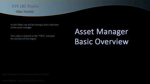 Skyline Game Engine - Asset Manager Basic Overview