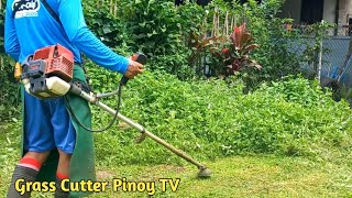 PART 2 REPEAT TRIMMING THE GRASS TO MY CUSTOMER WITH CLEAN UP