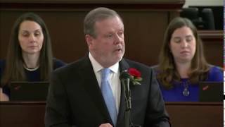 Senator Berger shares Janet Nunn's story on the NCGA Senate floor