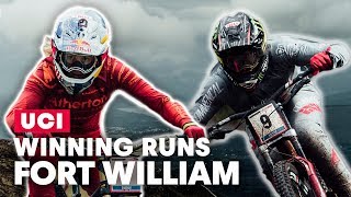 Rachel Atherton & Amaury Pierron Winning DH Runs Fort William | UCI MTB World Cup 2019