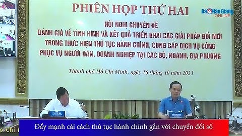 Đẩy mạnh cải cách thủ tục hành chính gắn với chuyển đổi số