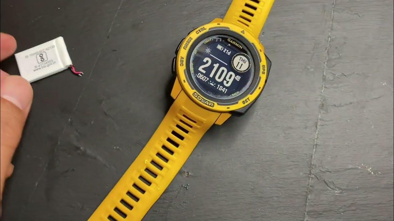 replace-the-battery-for-garmin-instinct-solar-youtube