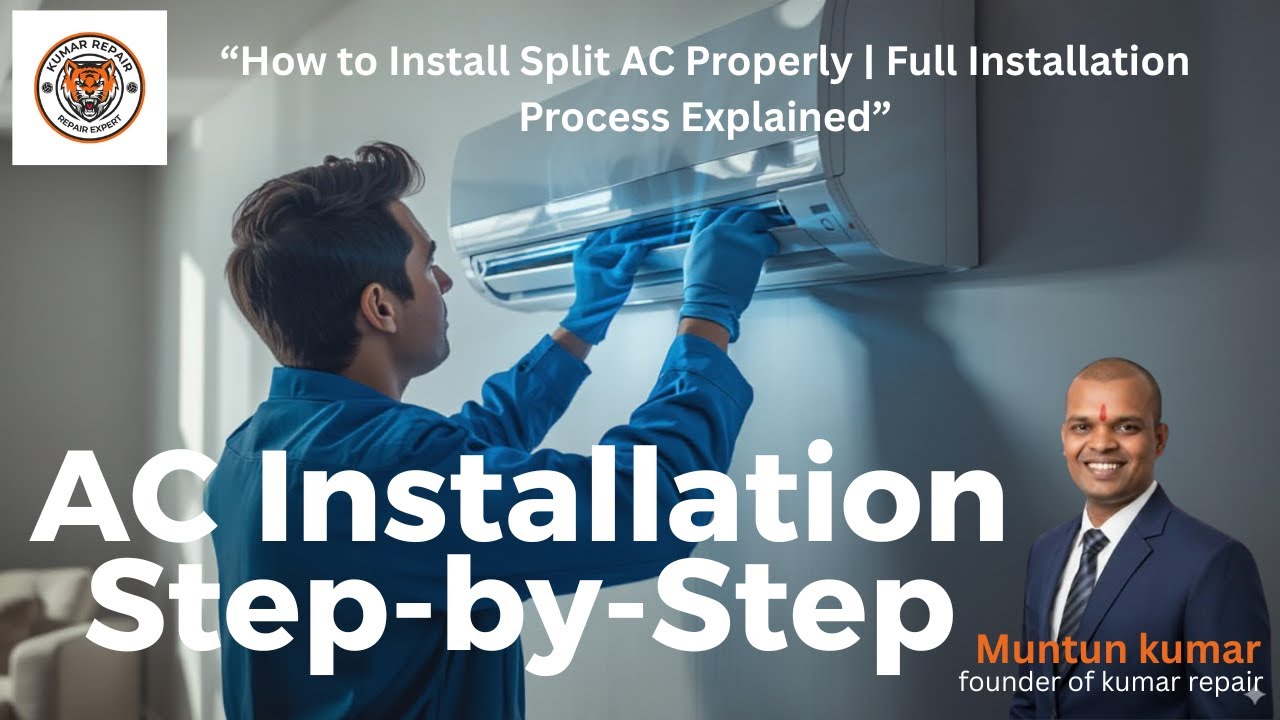Ac Installation Process How to Install Split AC Properly | Full Installation Process Explained ...